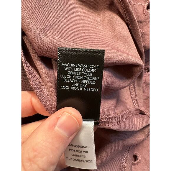 Torrid Mini Challis Eyelet Dress Women’s Size 4X Plus Rose Taupe Bell Sleeve NEW - Picture 11 of 16